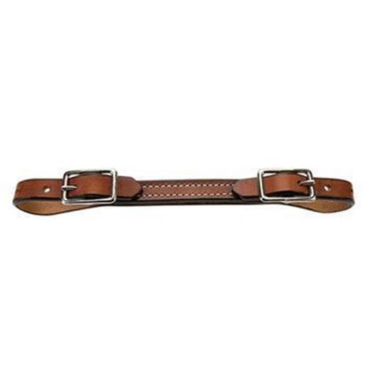 Sangle gourmette en cuir plat Weaver