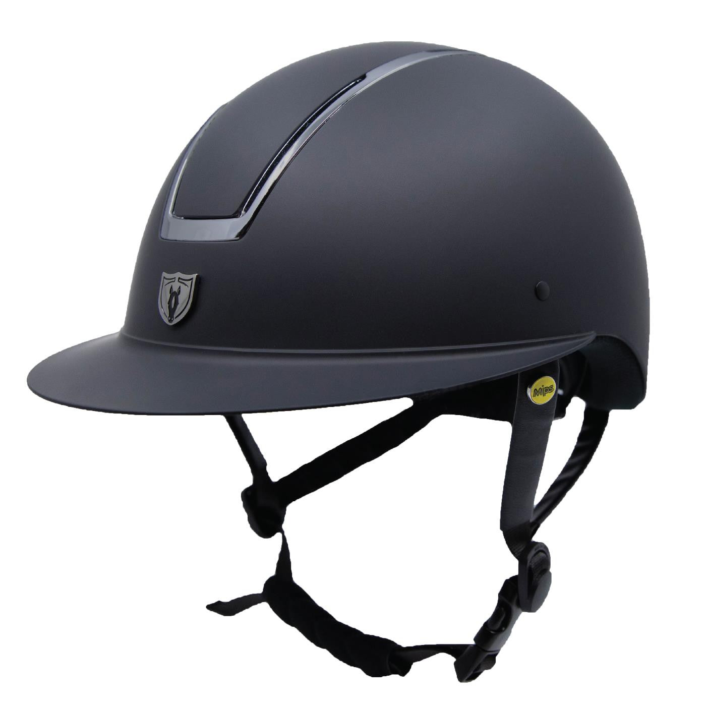 Casque Tipperary Windsor MIPS à large bord - Garniture chromée noire