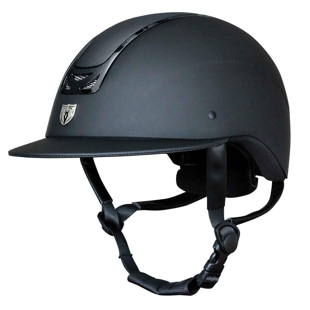 Casque Tipperary Royal à large bord - Bordure noire brillante