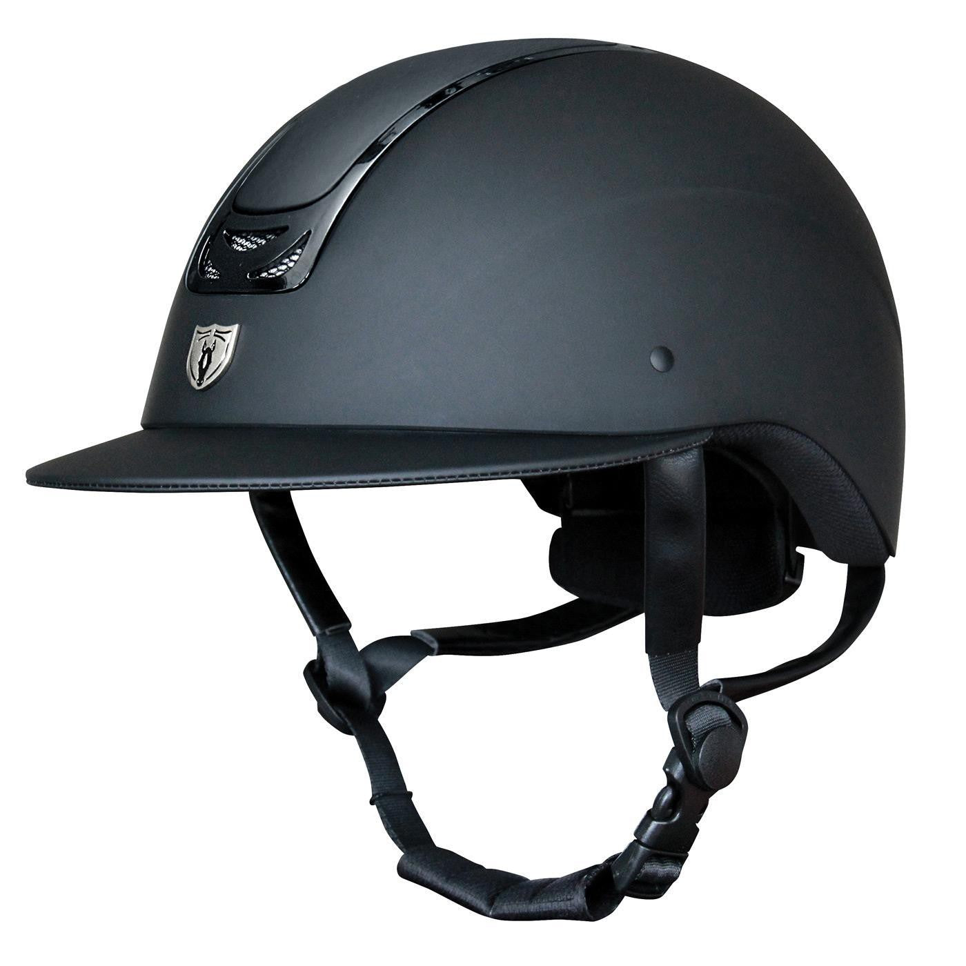 Casque Tipperary Royal à large bord - Bordure noire brillante