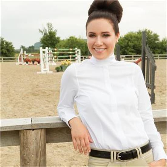 Elation Platinum Madison Wrap Collar Long Sleeve Show Shirt