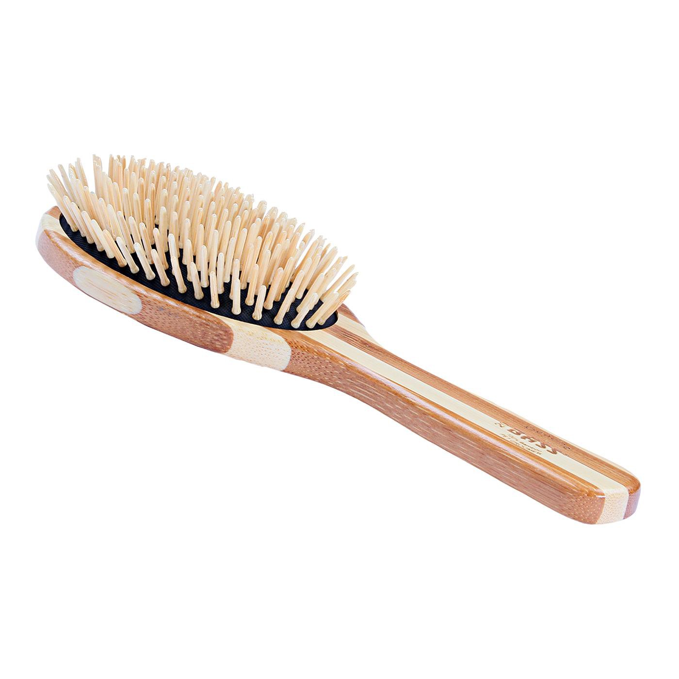 Grande brosse à épingles en bambou vert tilleul