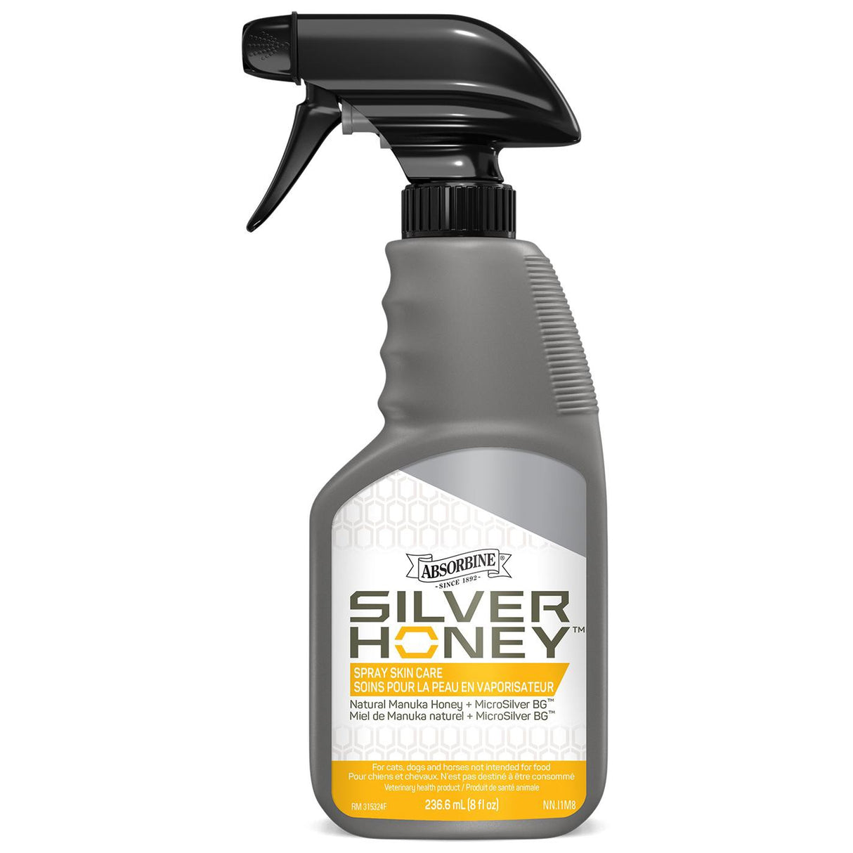 Spray de soin pour la peau au miel argenté Absorbine 236 ml