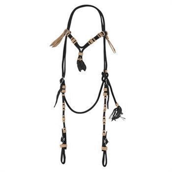 Copper Canyon Nylon Vaquero Cross Knot Brow Headstall