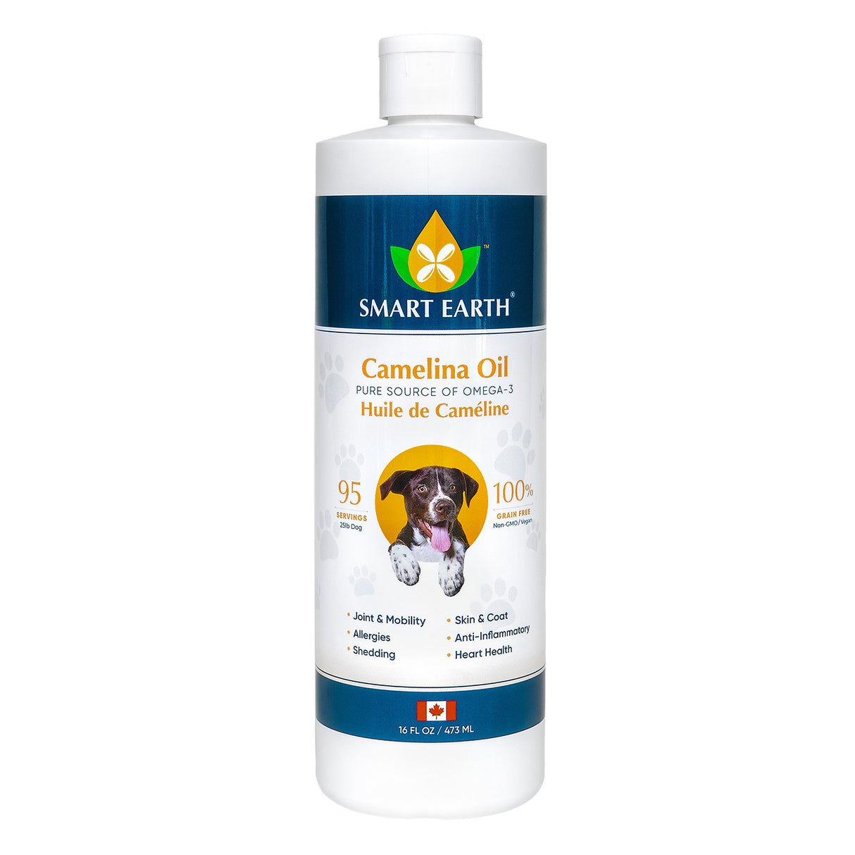 Smart Earth Camelina Oil Dog Supplement 473 mL