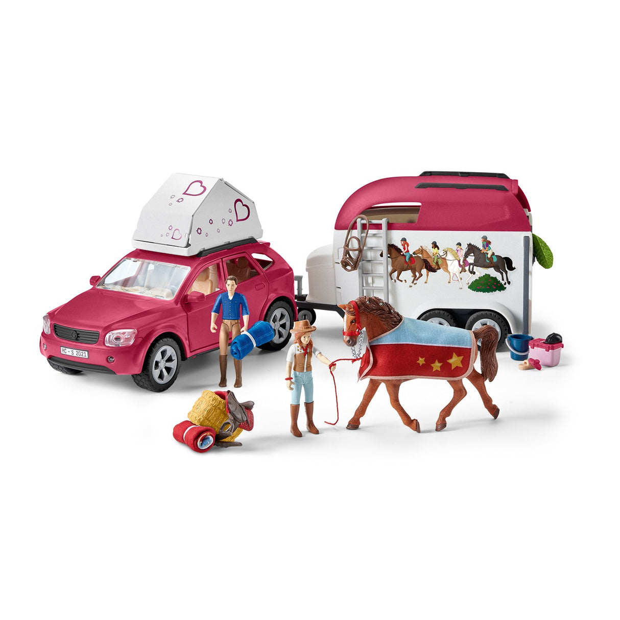 Schleich Horse Club Horse Adventures avec voiture et remorque