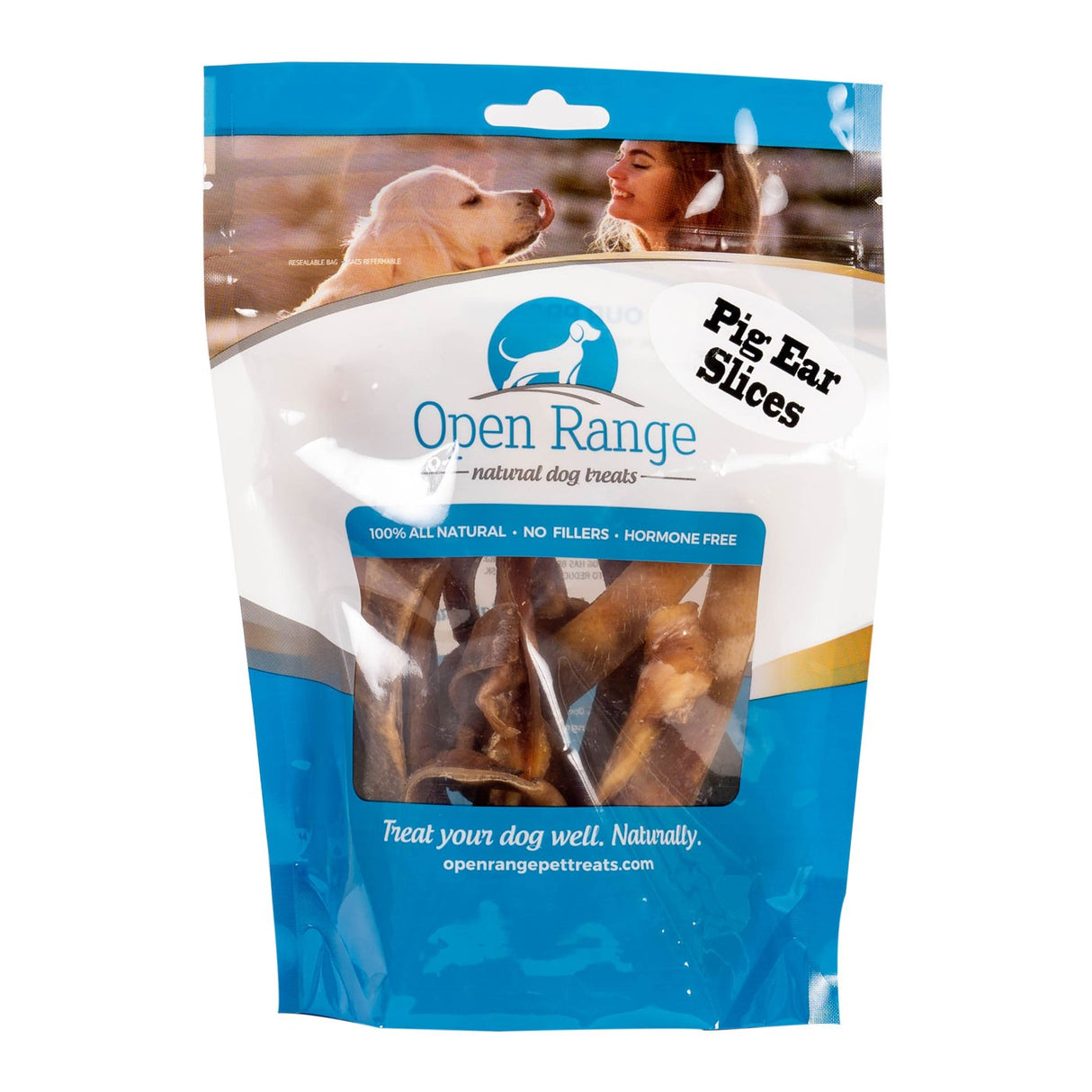 Open Range Pig Ear Slices Dog Chew 125 g