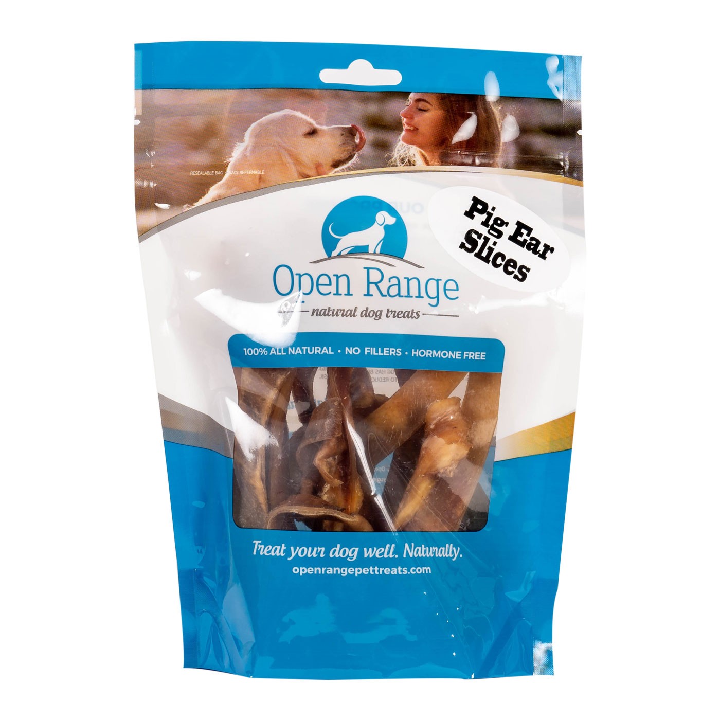 Open Range Pig Ear Slices Dog Chew 125 g