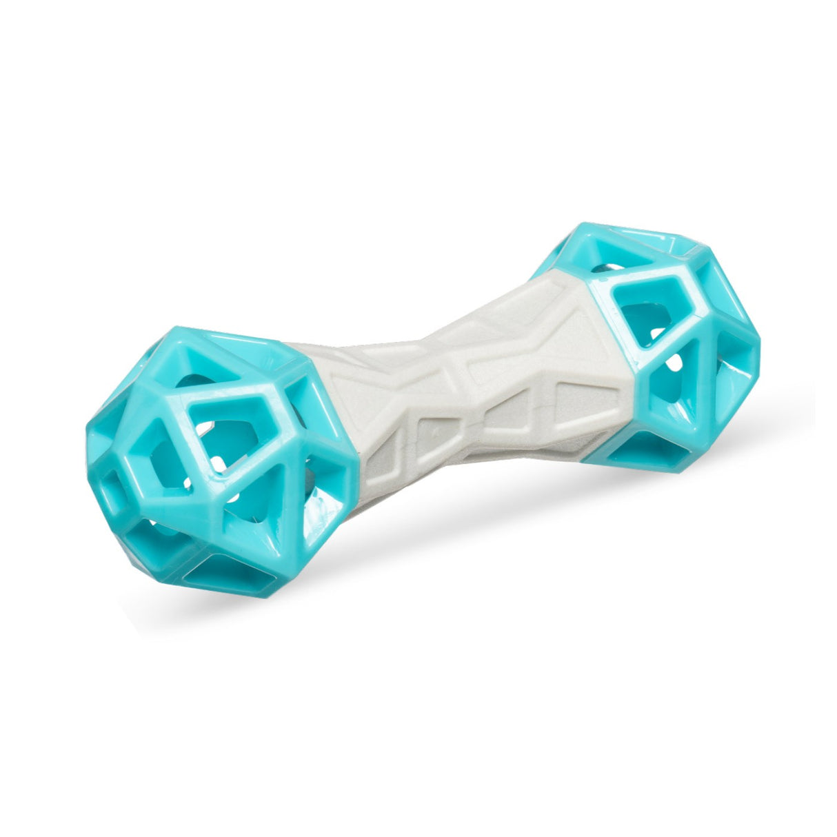 Totally Pooched Flex N' Squeak Barbell Dog Toy