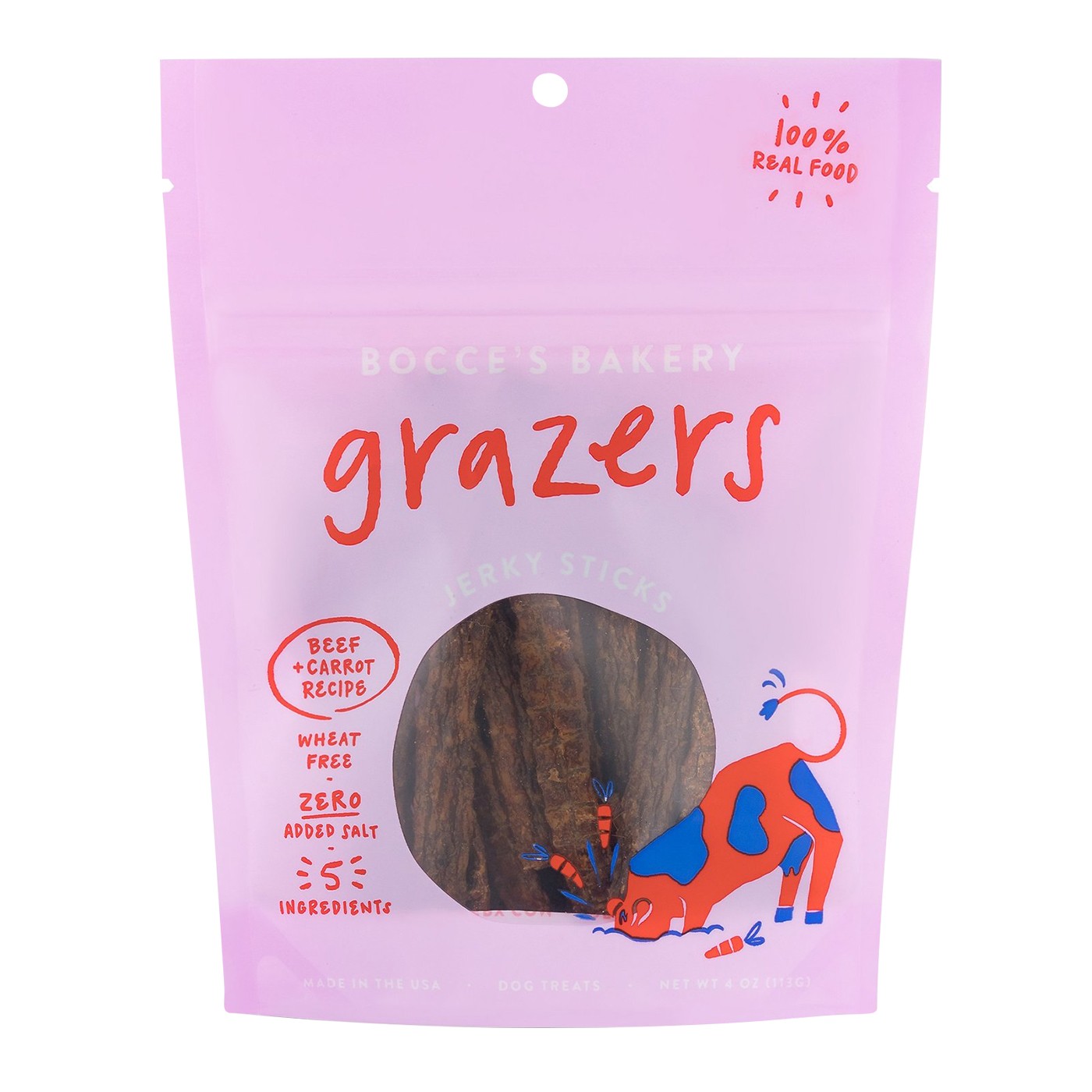 Bocce's Bakery Grazers Beef Jerky Sticks 113 g
