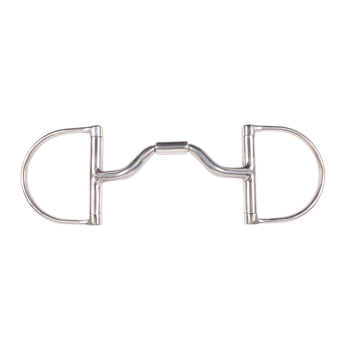 Metalab Dee Ring Snaffle Bit W/ Ported Barrel & Copper Inlay