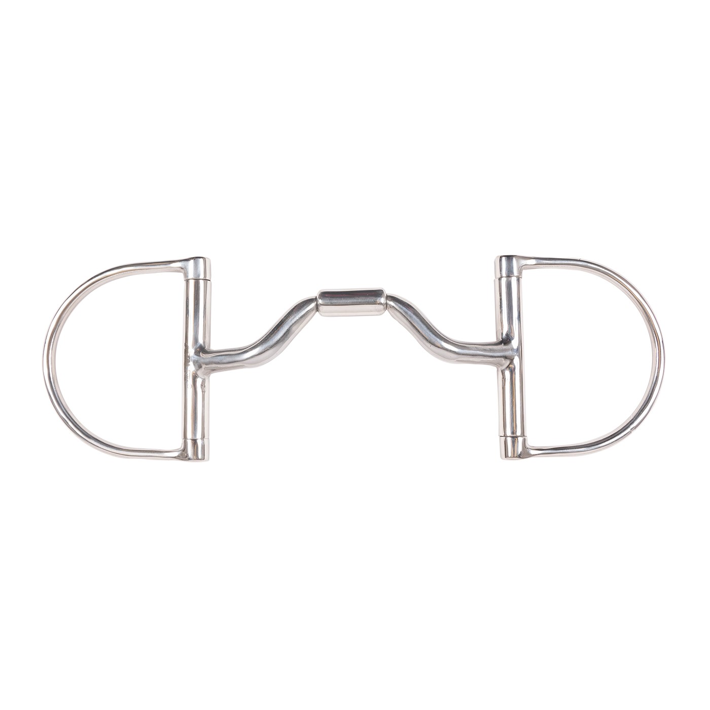 Metalab Dee Ring Snaffle Bit W/ Ported Barrel & Copper Inlay
