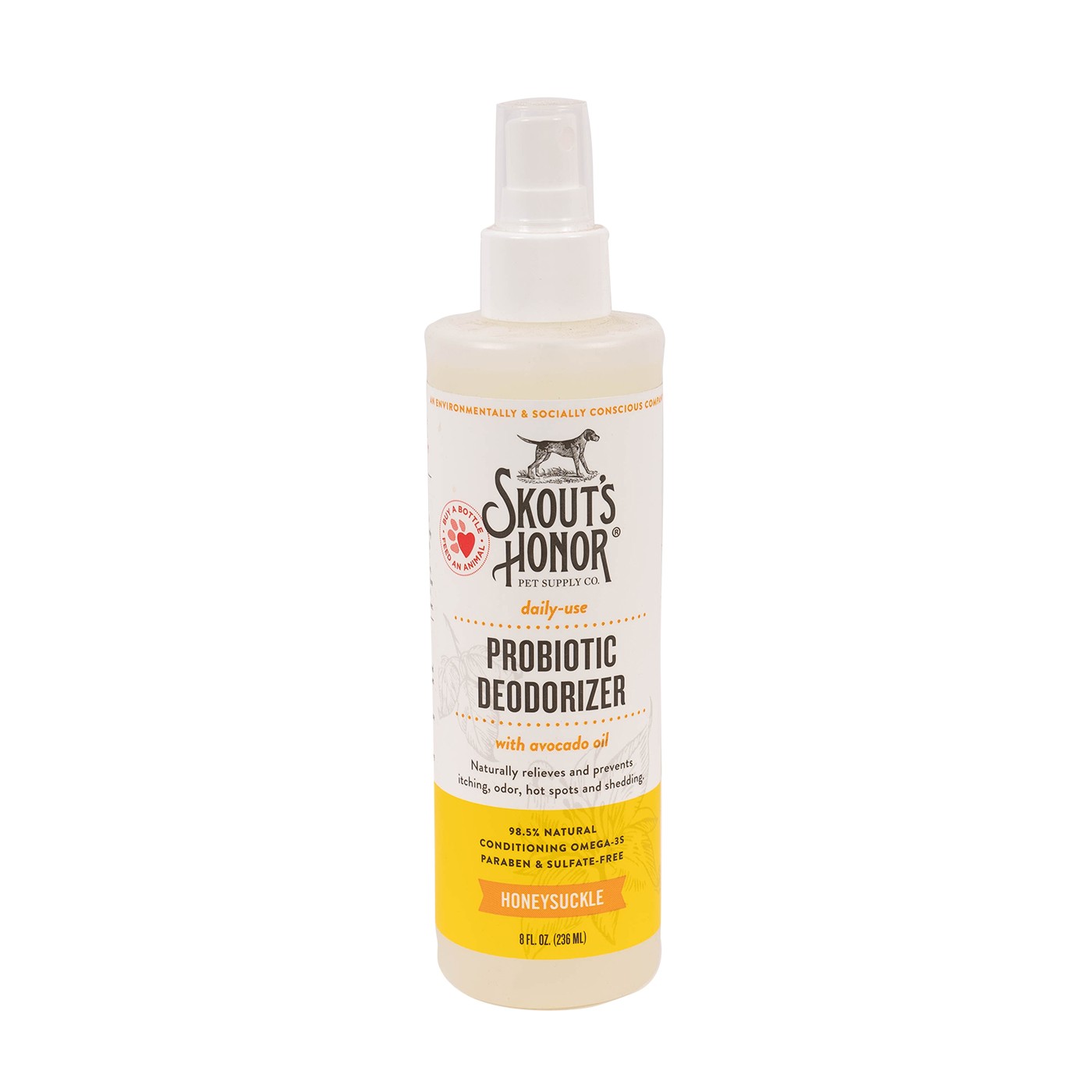 Skout's Honor Chèvrefeuille Probiotique Désodorisant à Usage Quotidien 236 mL