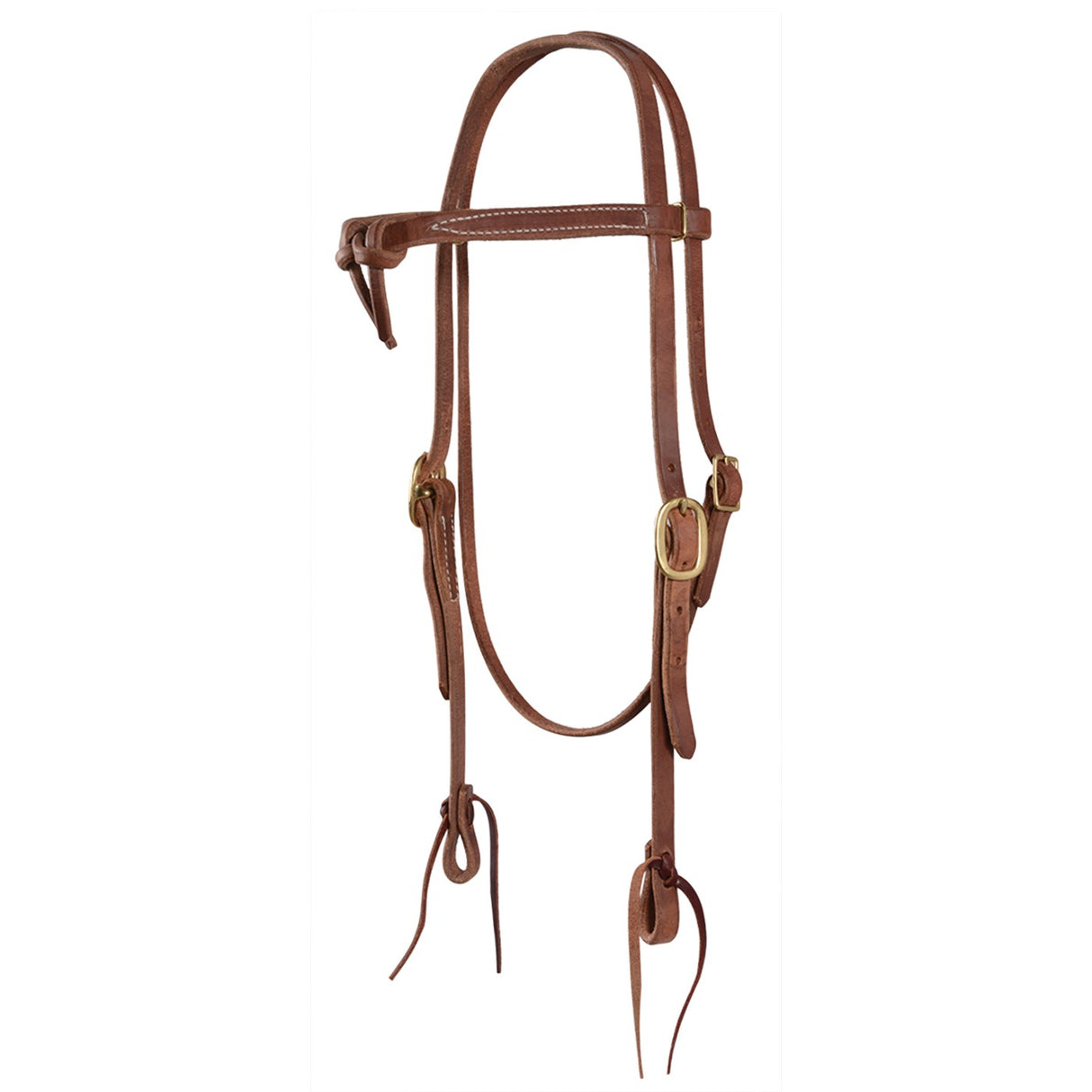 Copper Canyon Harnais en cuir Futurity Knot Headstall avec attaches