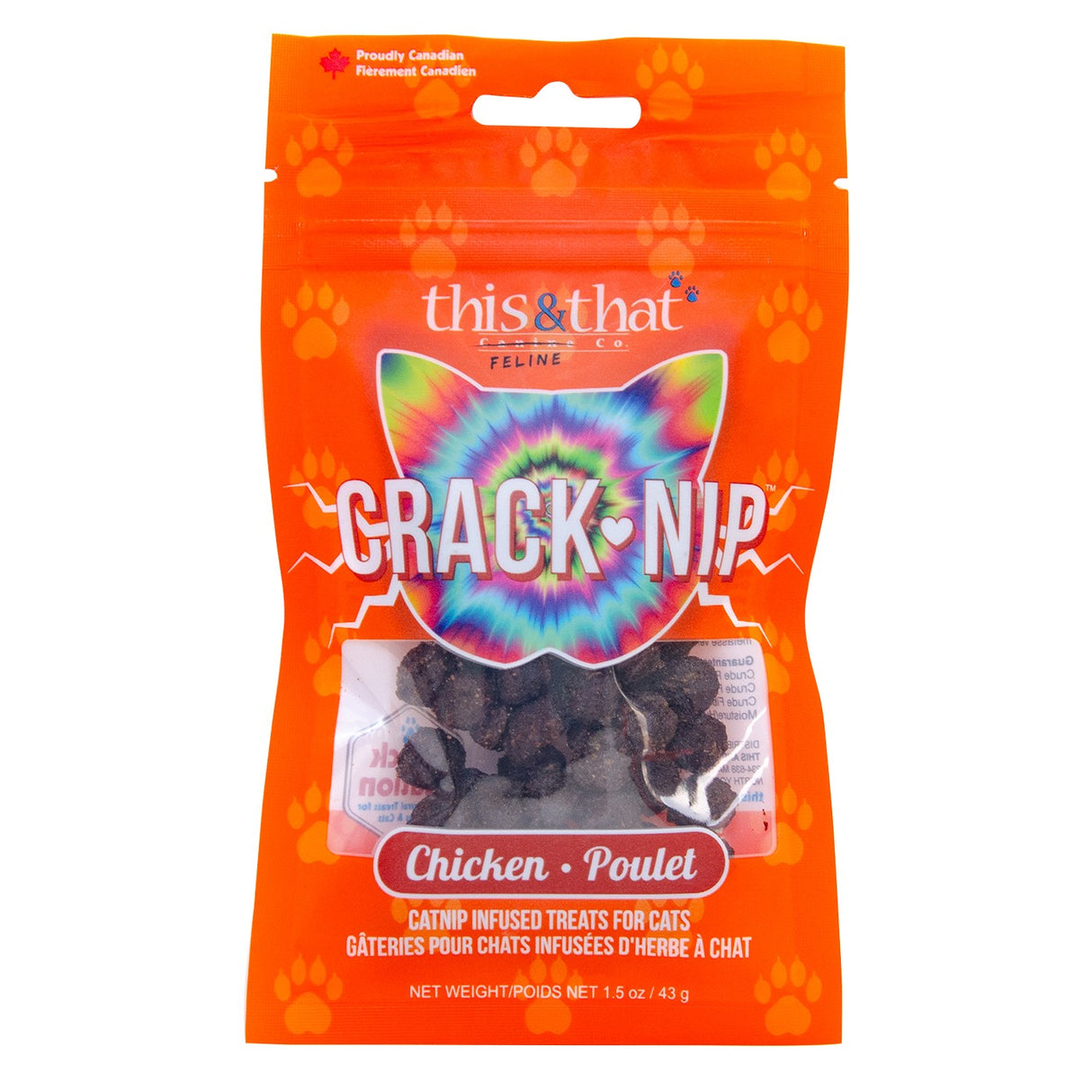 This & That Crack Nip Chicken Cat Treats 43 g