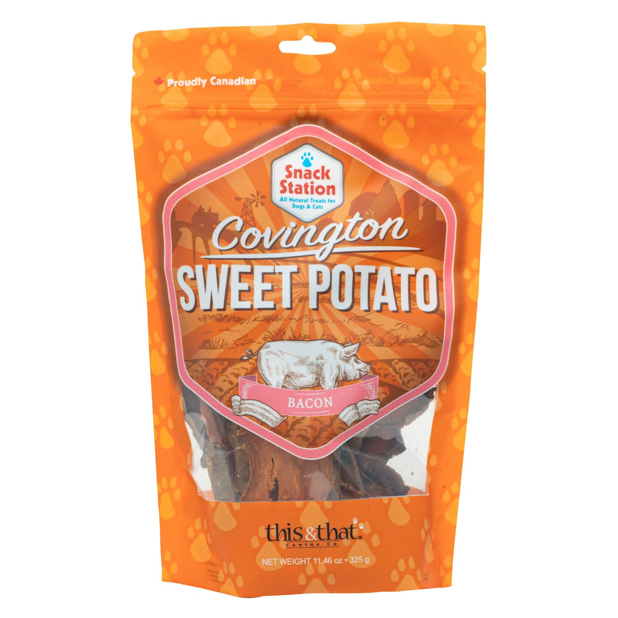 This & That Sweet Potato & Bacon Dog Chews 325 g