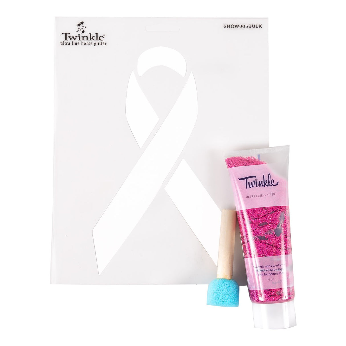 Twinkle Glitter Awareness Stencil Kit