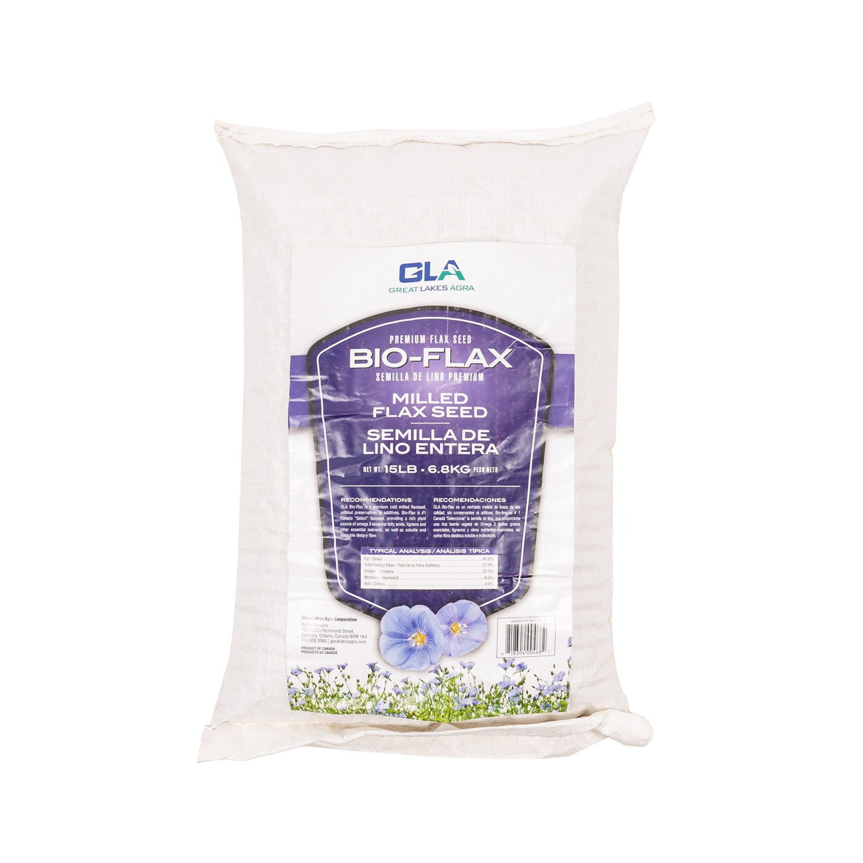 Bio Flax Cold Milled Flaxseed 6.8 kg