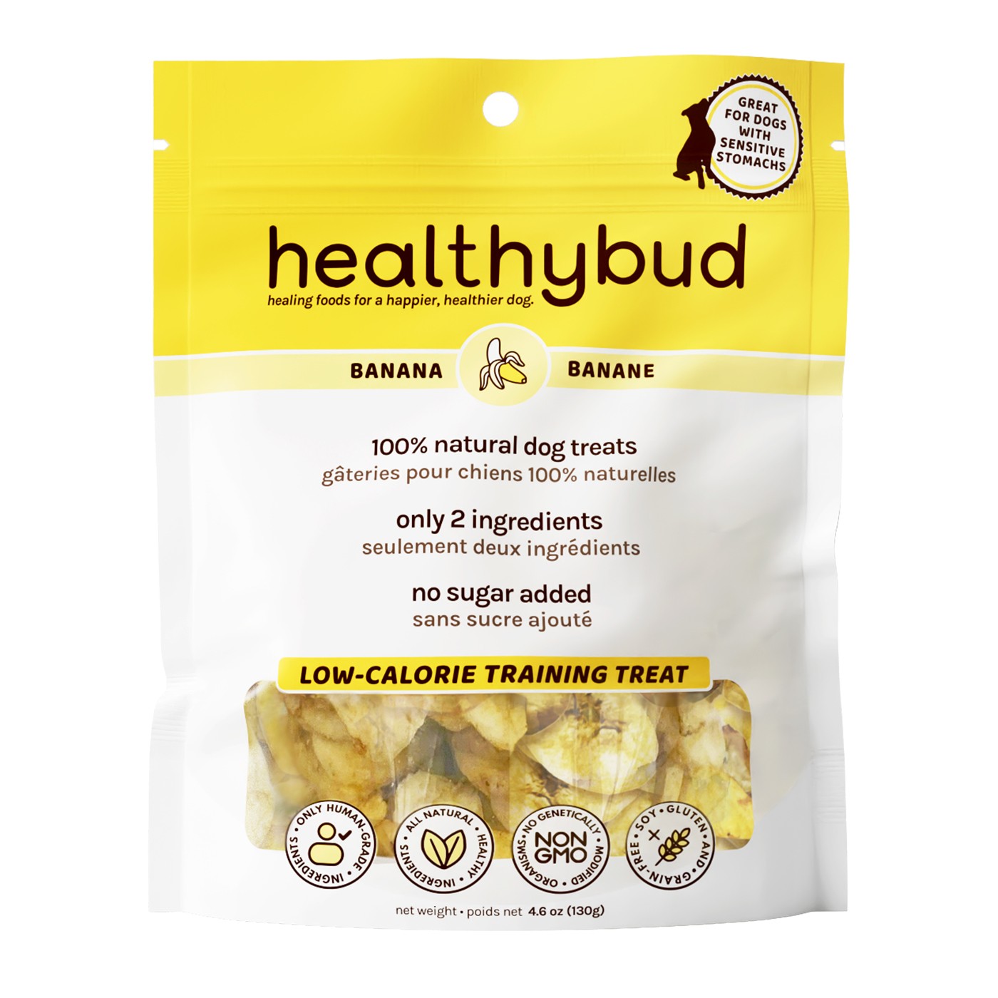 Healthybud Banana Chips Dog Treats 150 g