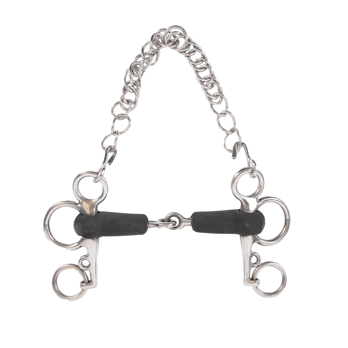 EvoEq Tom Thumb Jointed Rubber Pelham Bit