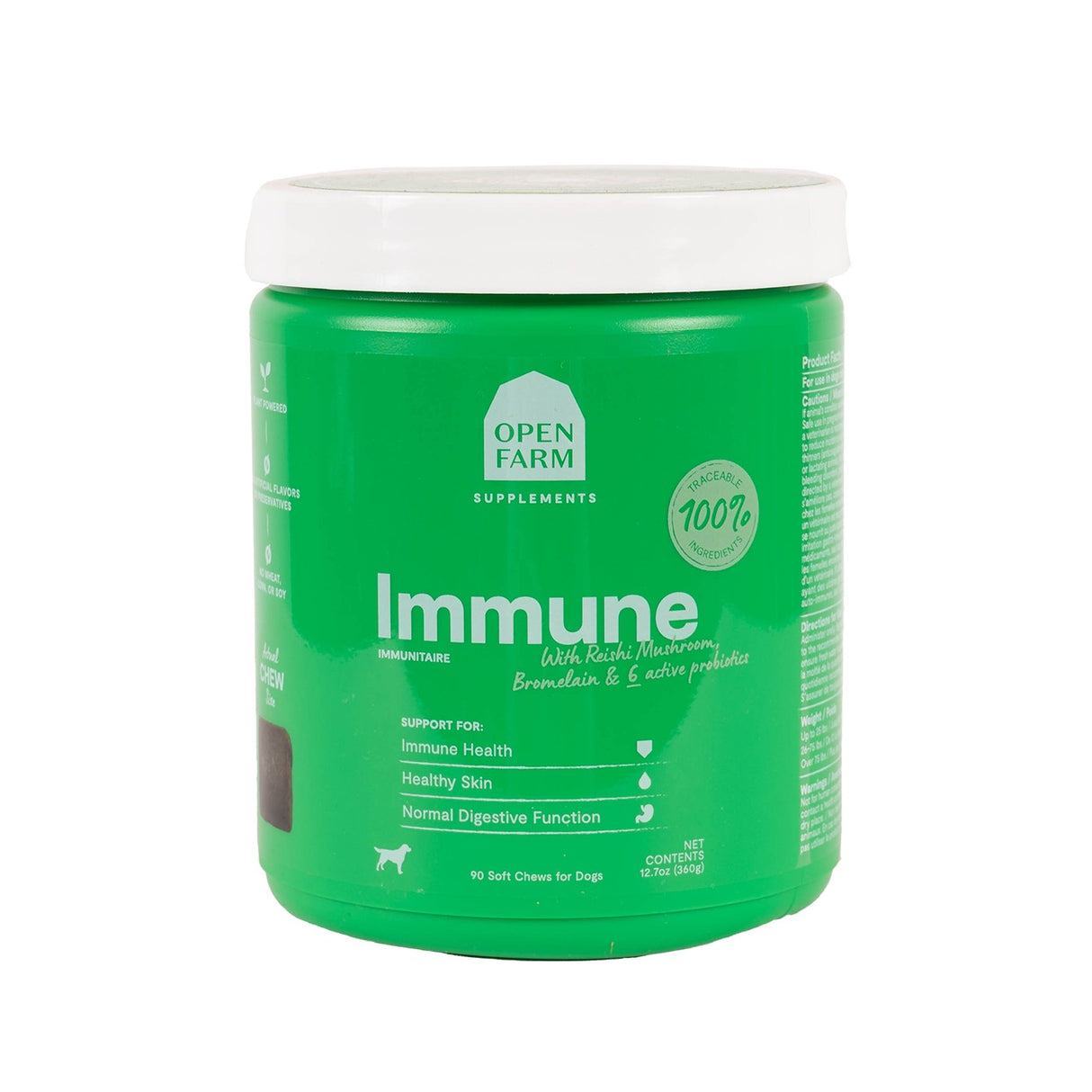 Open Farm Immune Chews Supplément pour chien 90 pièces