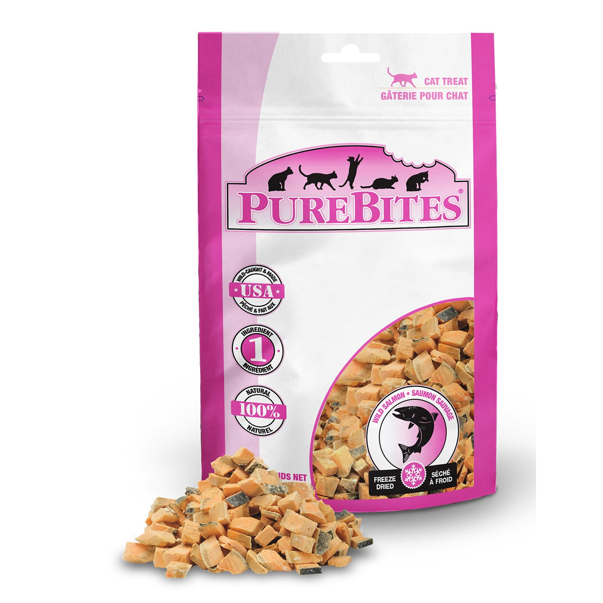 PureBites Freeze Dried Salmon Cat Treats 26 g