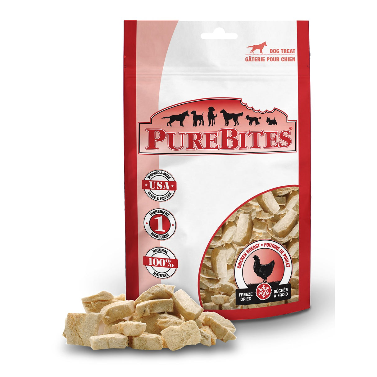 PureBites Freeze Dried Chicken Dog Treats 175 g