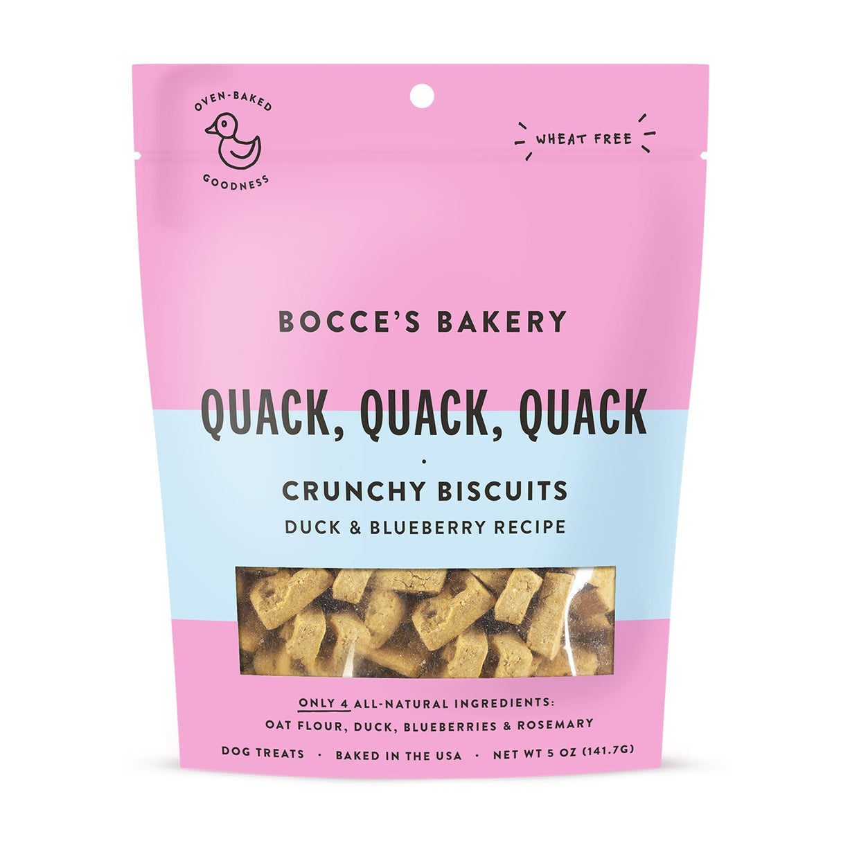 Bocce's Bakery Quack Quack Quack Friandises molles et moelleuses pour chiens 141,7 g