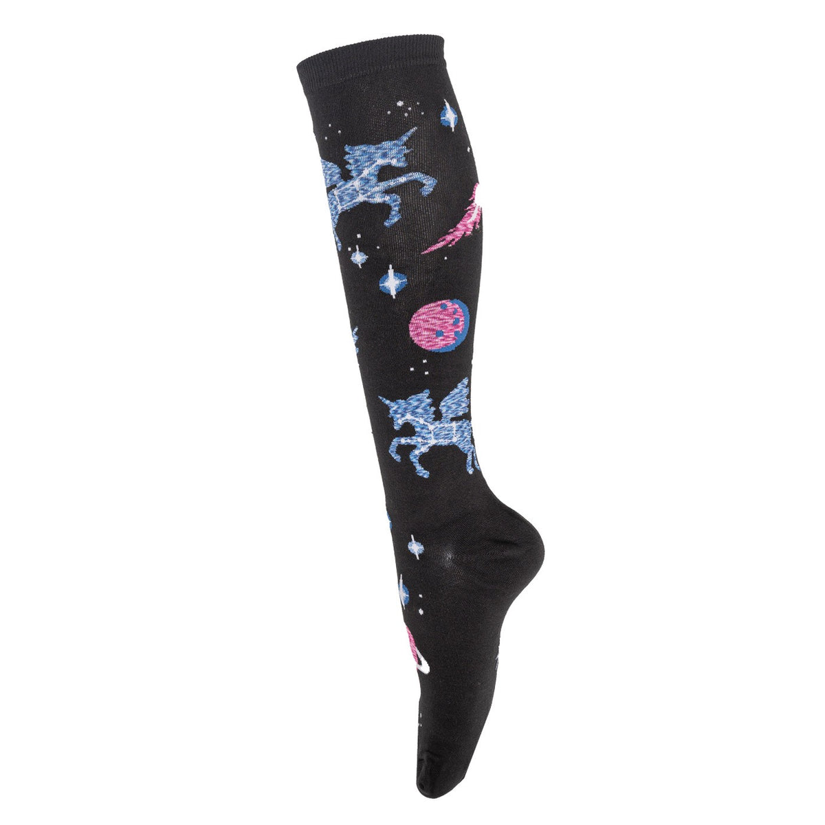 Chaussettes De Cyclisme Sockguy Classic 3 Licorne Arc-en-Ciel « Mieux Que Les Chevaux » Pour Homme, Taille L/XL, Bleu