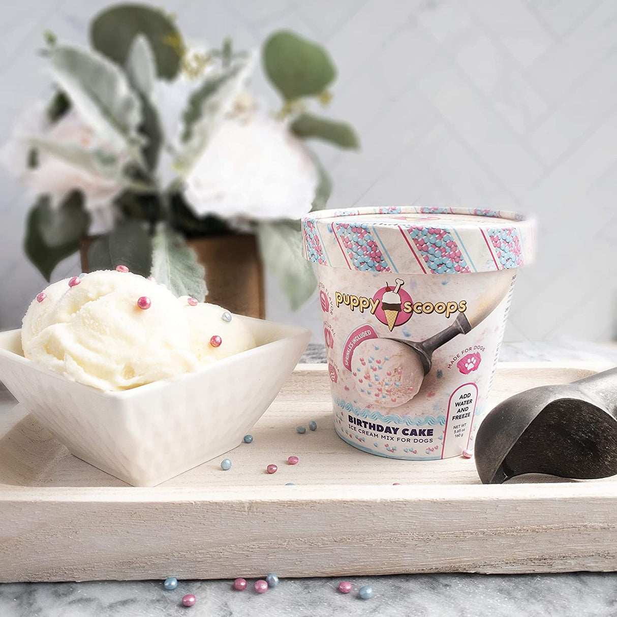 Puppy Scoops Birthday Cake Ice Cream Mix 160 g