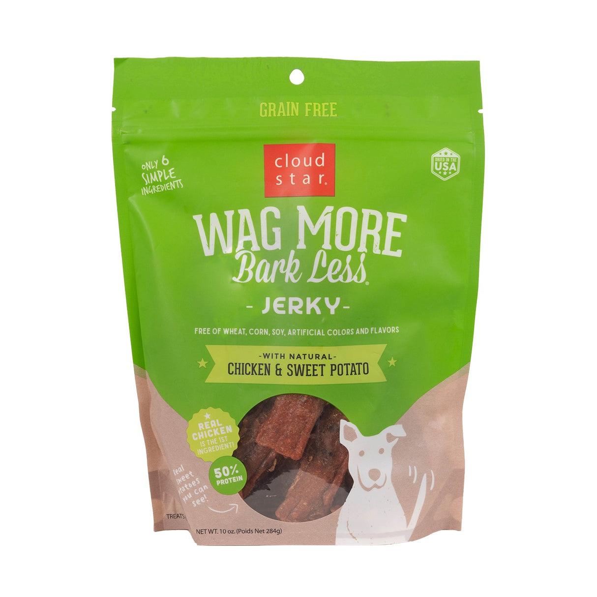 Cloud Star Wag More Bark Less Chicken Jerky Dog Treats 283 g