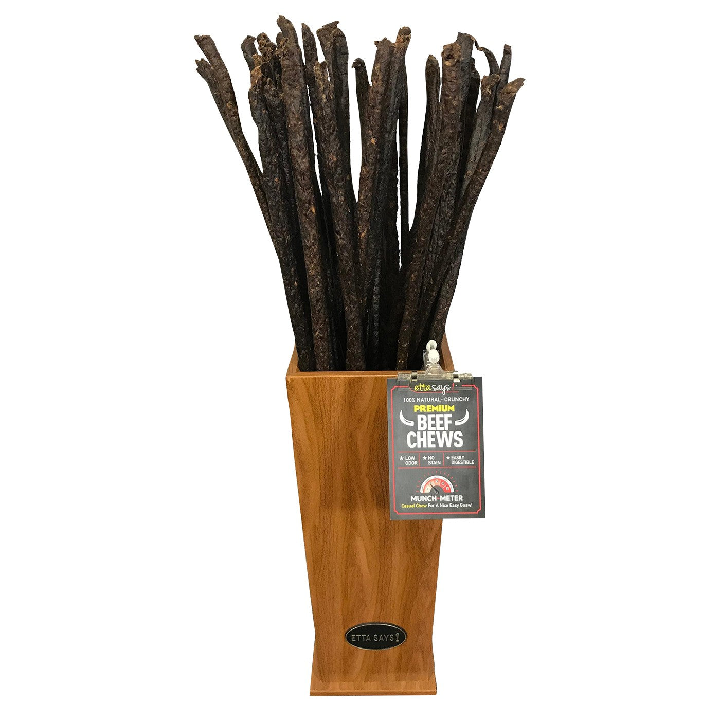 Etta dit ! Croustillant au bœuf de première qualité pour chien 91 cm