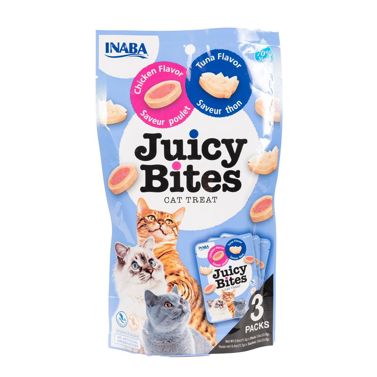 Inaba Juicy Bites Tuna & Chicken Cat Treats 33.6 g