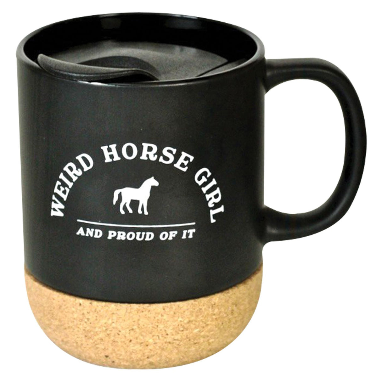 Tasse de fille de cheval étrange équestre épicée