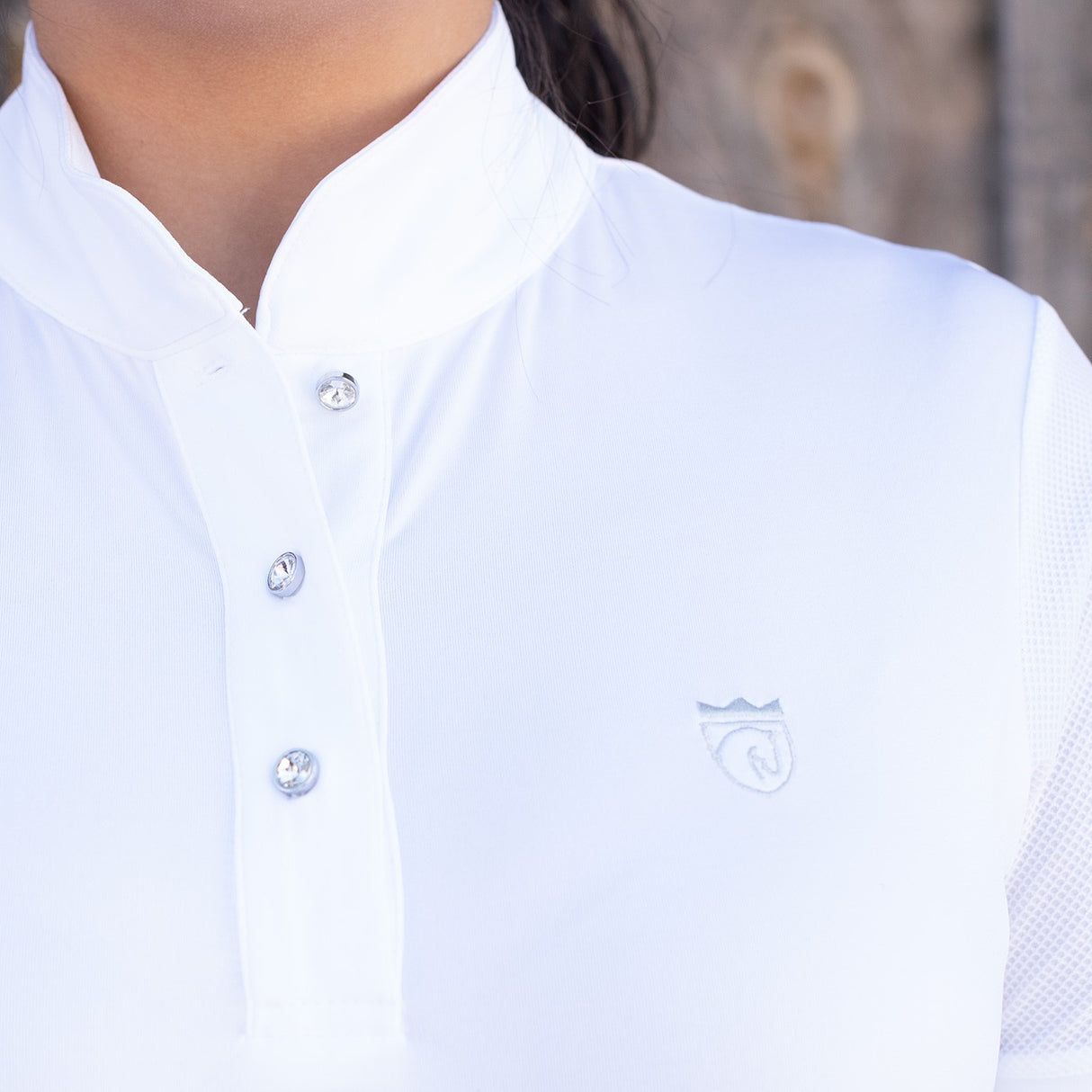 Chemise de concours Elation Platinum Helena à manches courtes