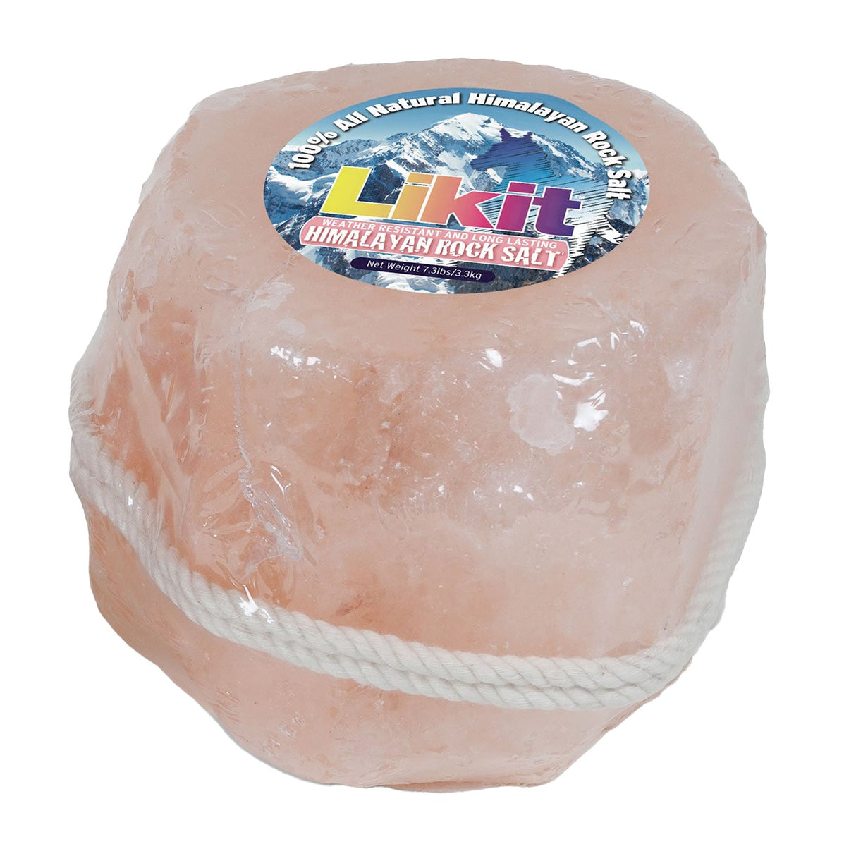 Sel gemme de l'Himalaya Likit avec corde 3,3 kg