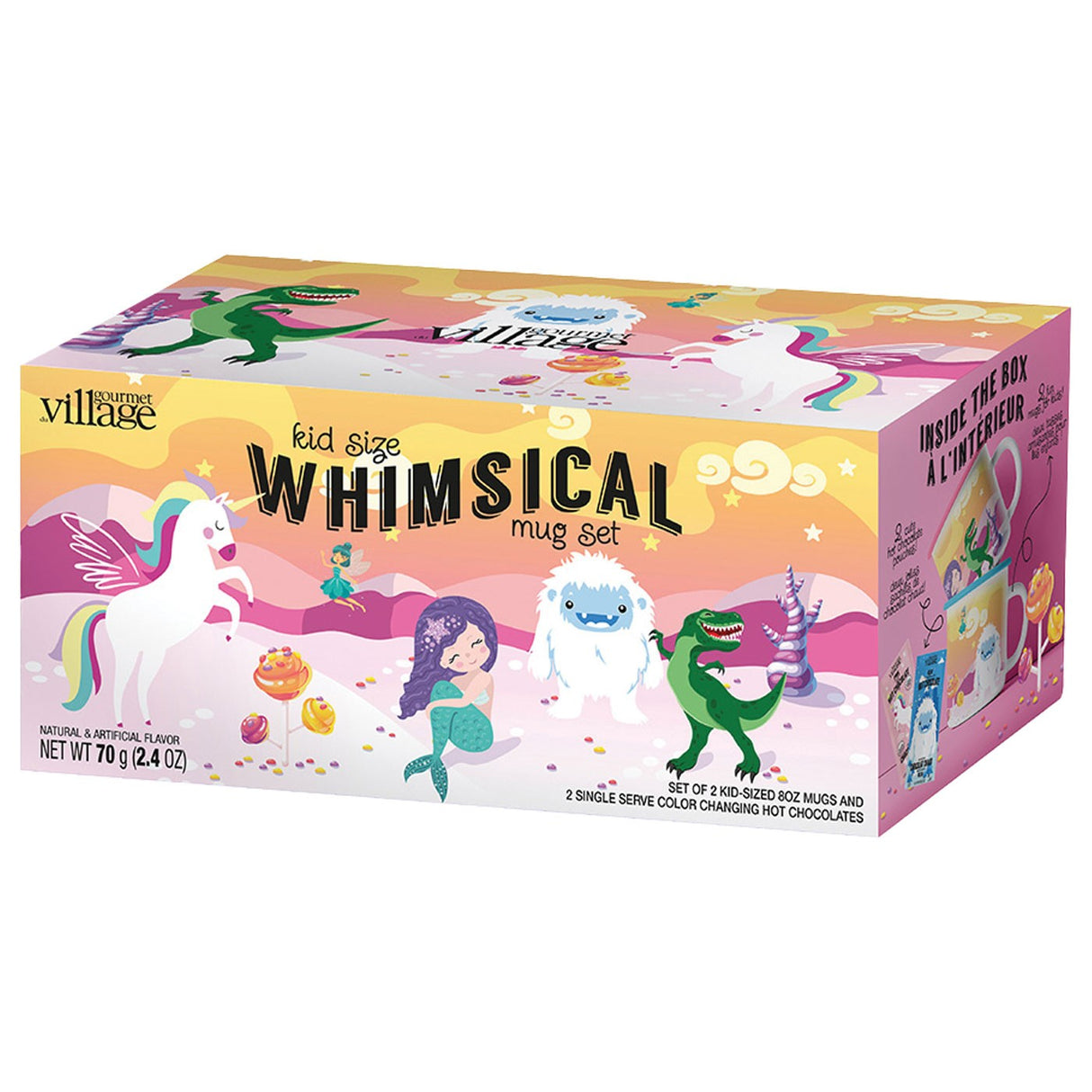 Ensemble de deux tasses fantaisistes aux couleurs changeantes de Gourmet Village