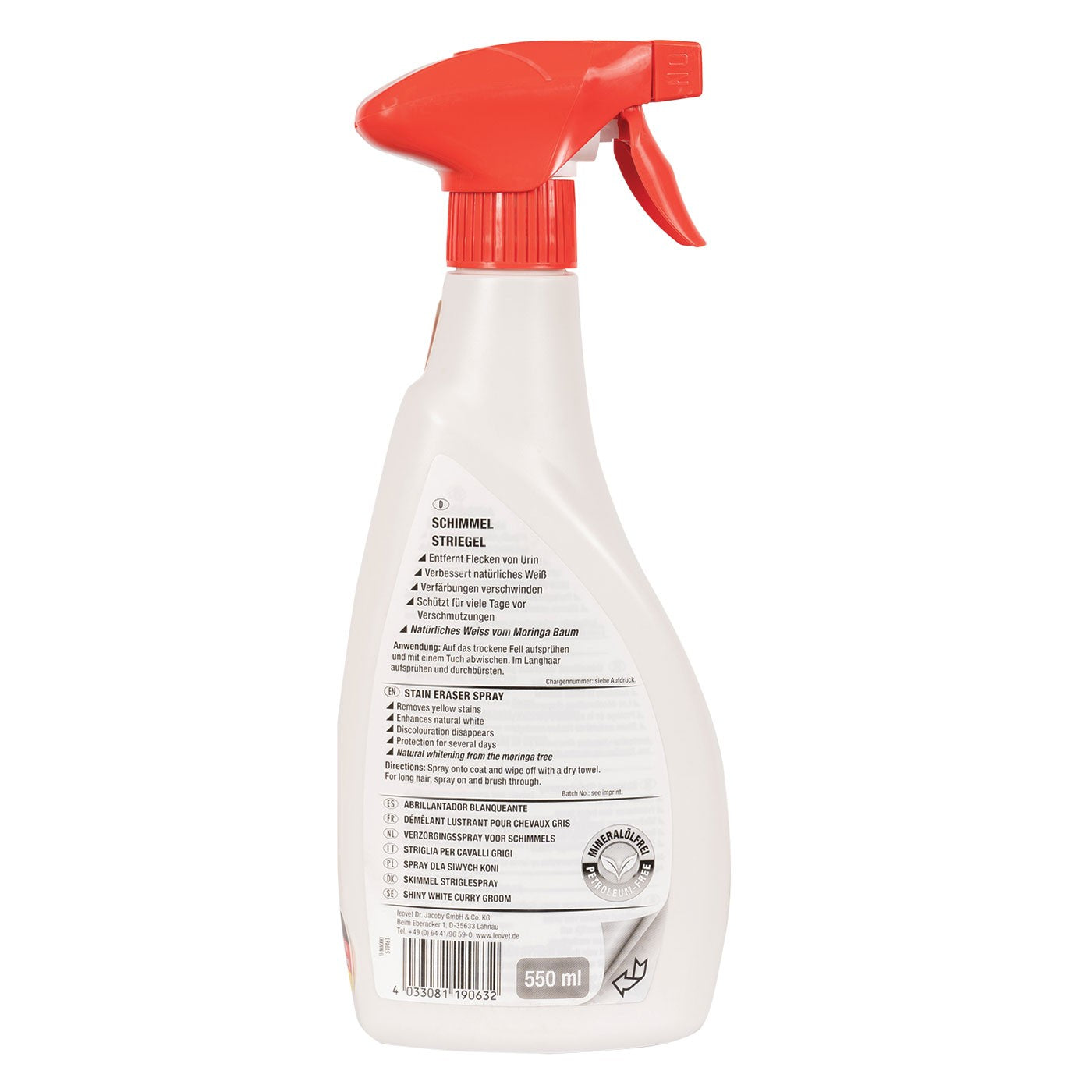 Leovet Shiny White Stain Eraser Spray 550 mL