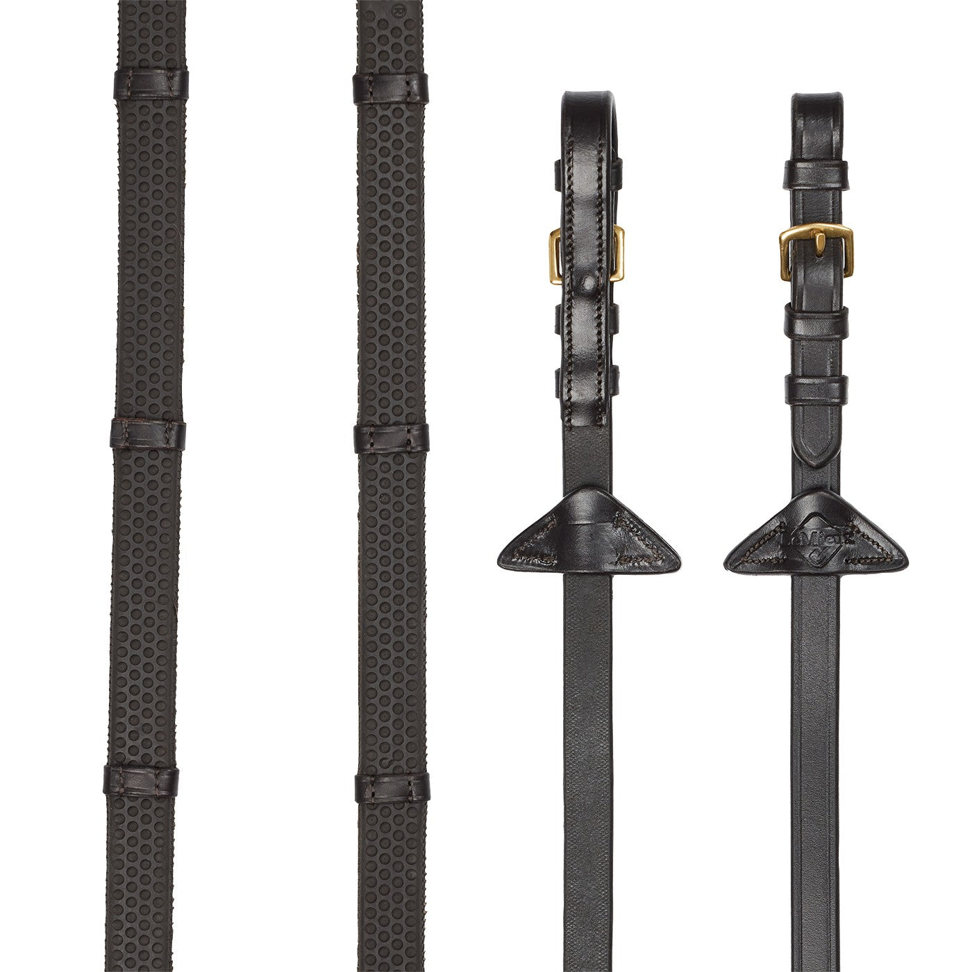 LeMieux Soft Rubber Reins W/ Stoppers