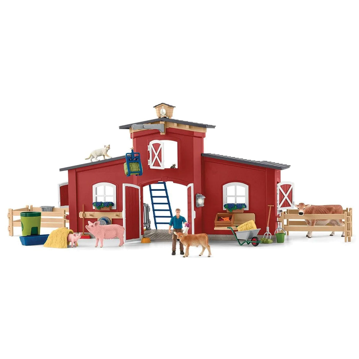 Schleich Farm World Grange rouge