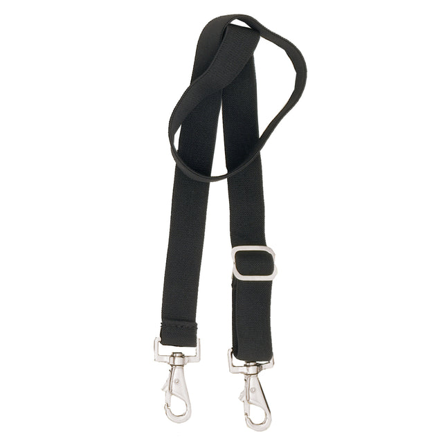 Adjustable elastic horse blanket leg strap