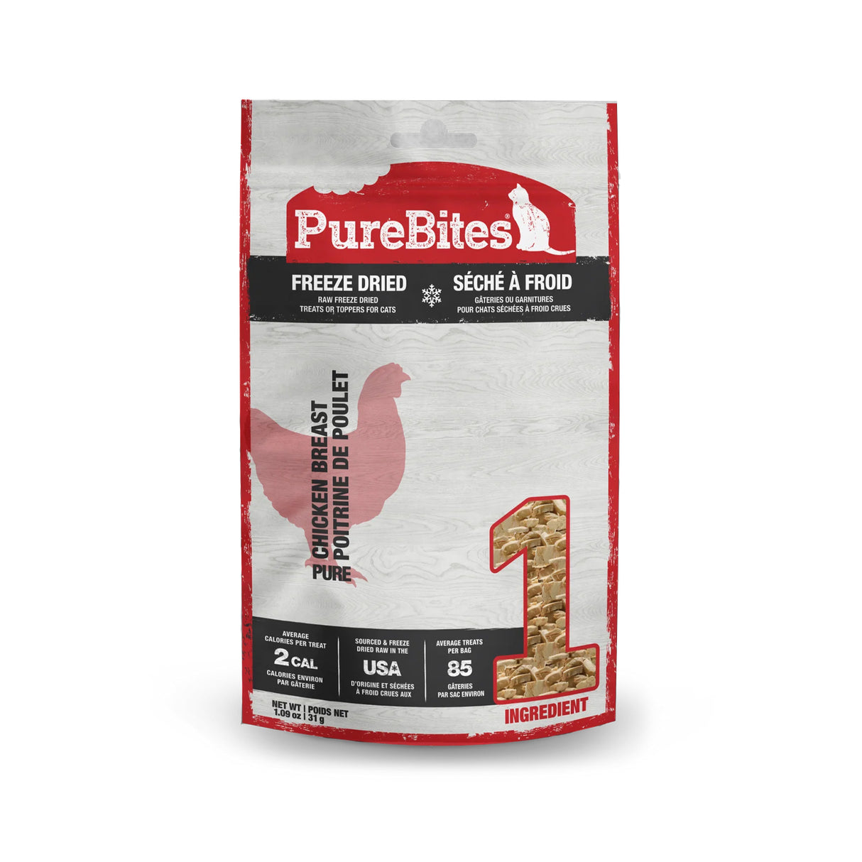 PureBites Freeze Dried Chicken Cat Treats 31 g