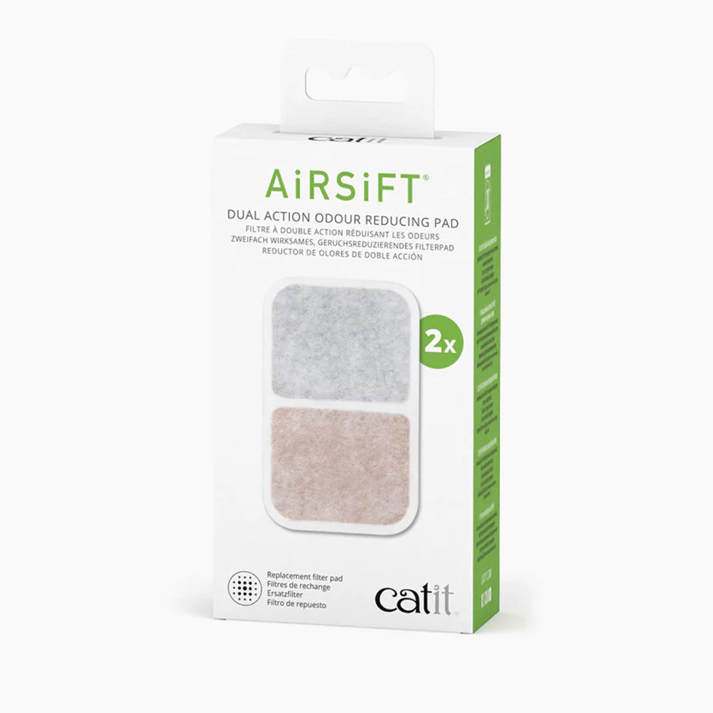 Coussin anti-odeurs Catit Airsift à double action - Paquet de 2