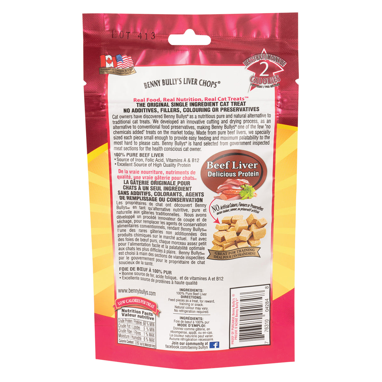 Benny Bully's Liver Chops Cat Treats 30 g