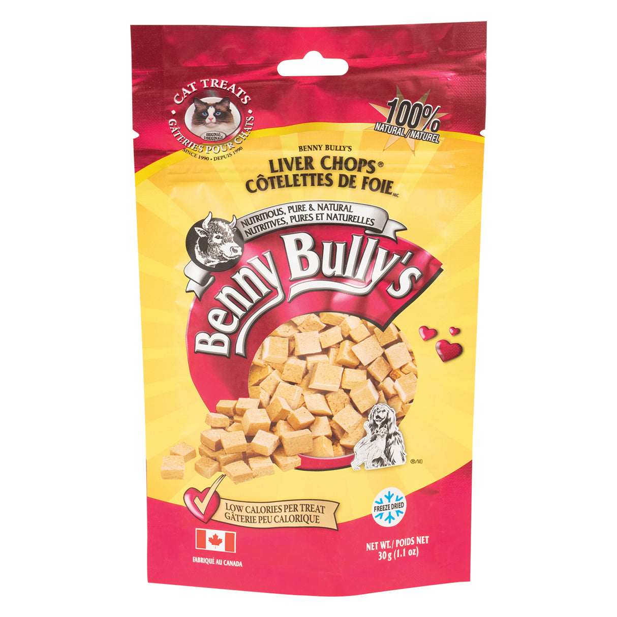 Benny Bully's Liver Chops Cat Treats 30 g