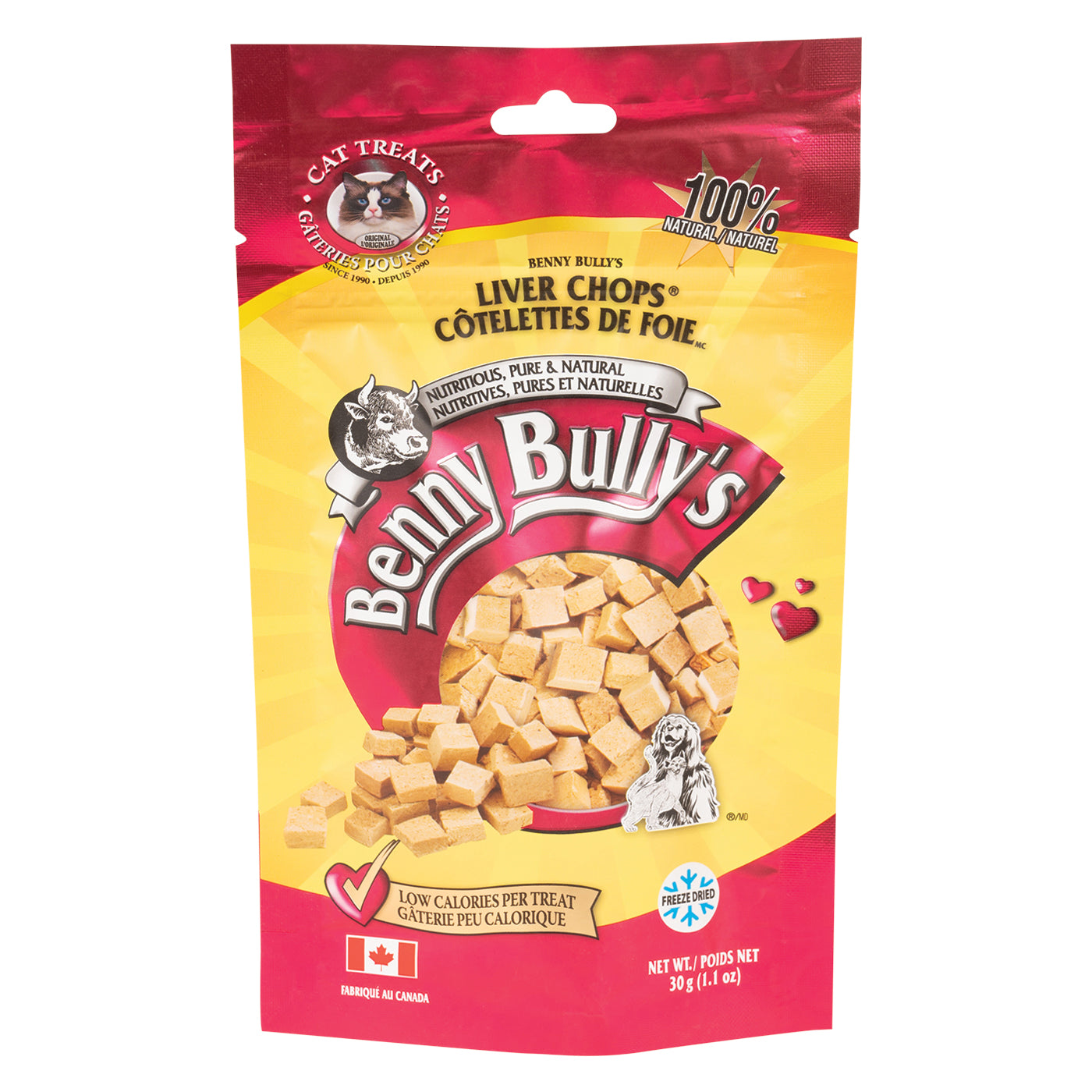 Benny Bully's Liver Chops Cat Treats 30 g