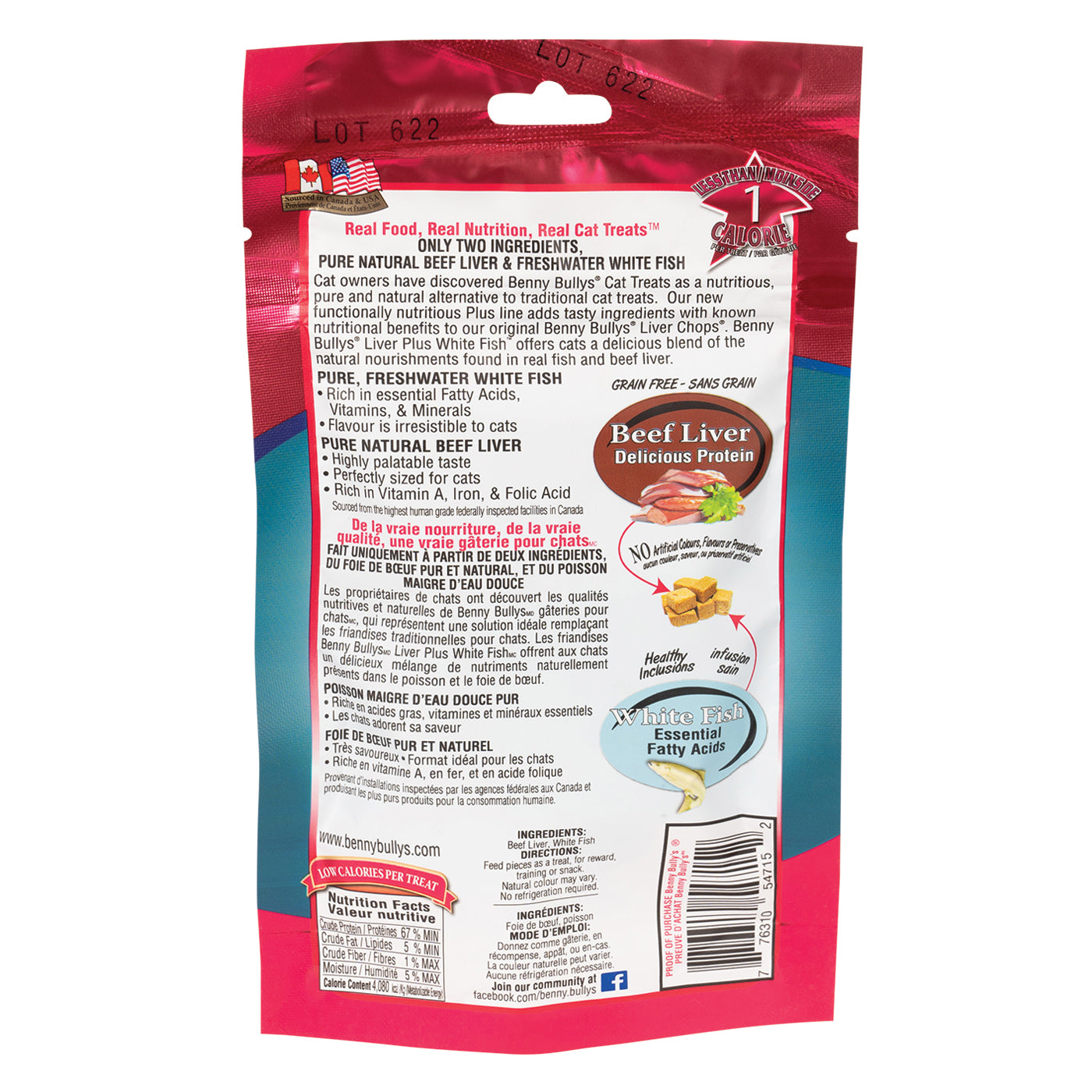 Benny Bully's Liver Plus Fish Cat Treats 25 g