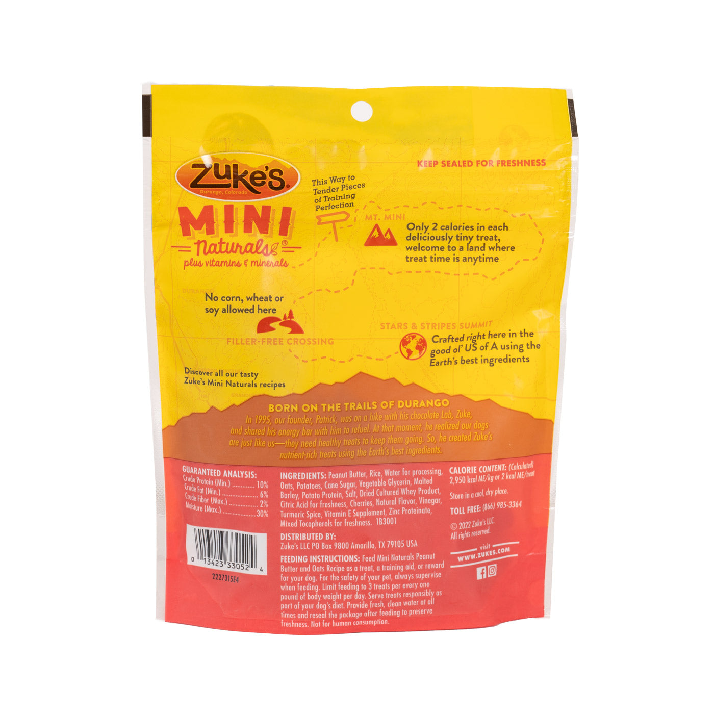 Zuke's Mini Naturals Peanut Butter Dog Treats 170 g