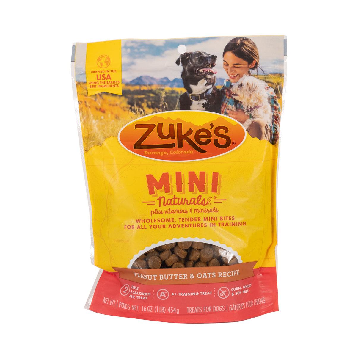 Friandises pour chiens au beurre de cacahuète Mini Naturals de Zuke's 453 g