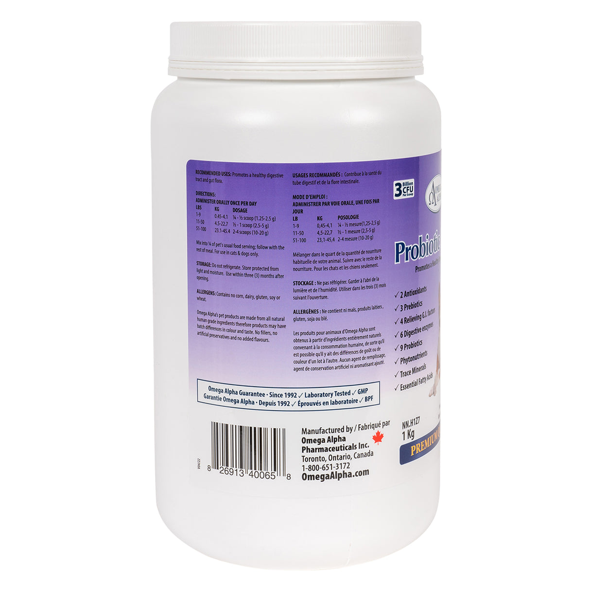 Omega Alpha Pet Probiotic 8 Plus 1 Kg